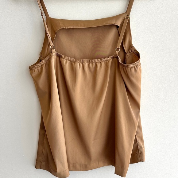 Soma Satin Tank Top, Beige/Tan, Size Medium - Picture 8 of 16
